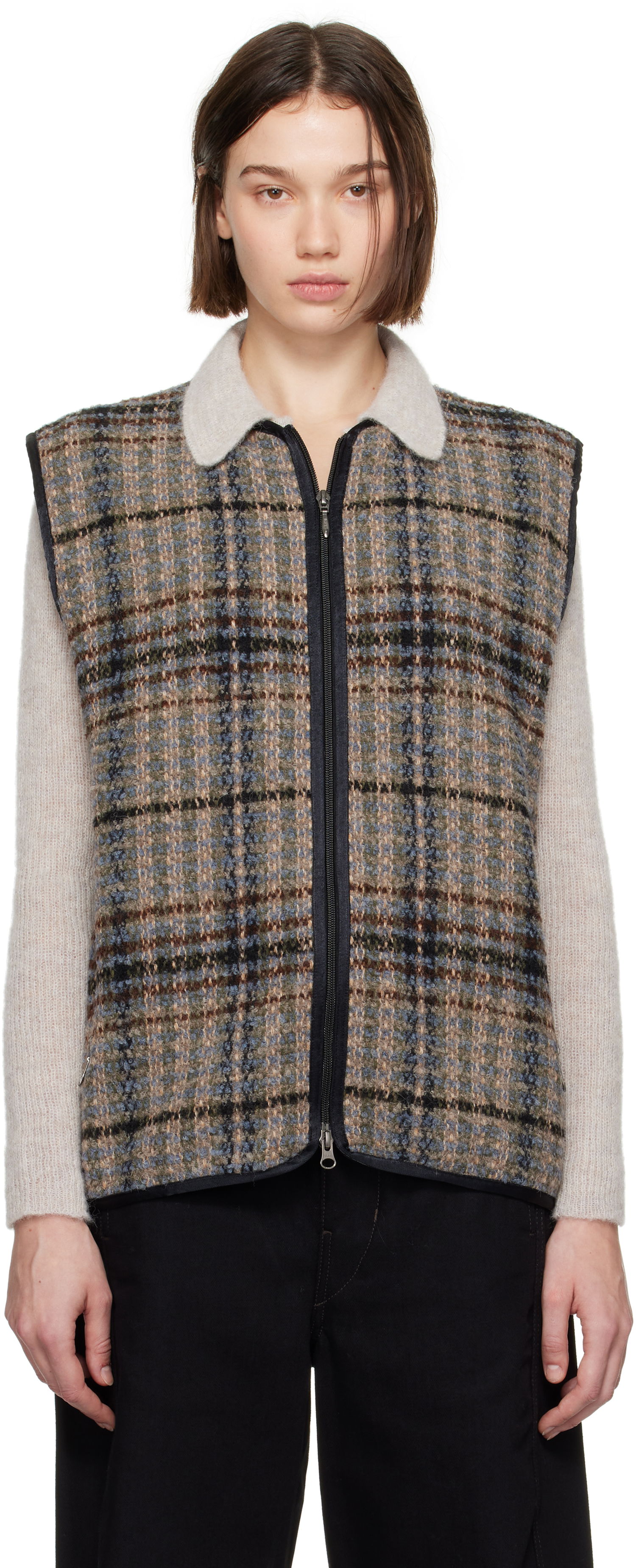 Жилетка Needles Piping Vest Кафяво | PU326, 0