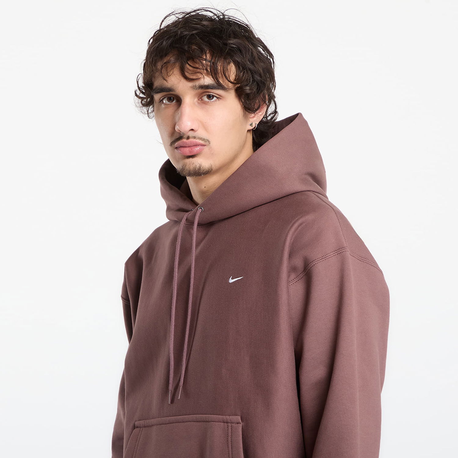 Суитчър Nike Solo Swoosh Pullover Hoodie Sweatshirt XL Кафяво | HV1082-502, 1