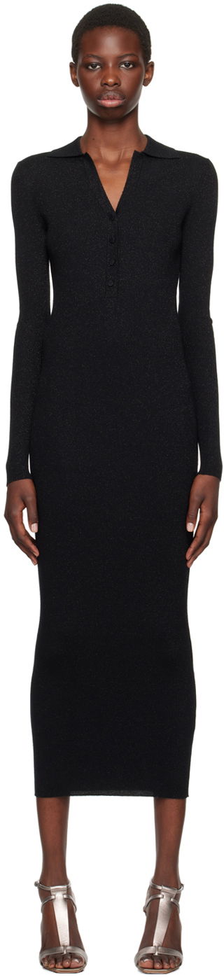 Pокля Max Mara Max Mara Frais Midi Dress Черно | 2421326042600 MM12159, 0