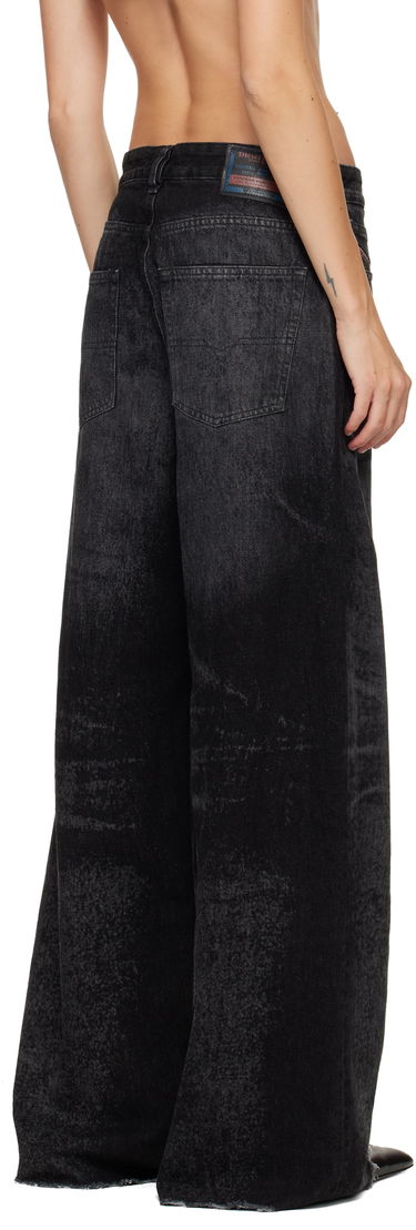 Дънки Diesel 1996 D-Sire Distressed Wide-Leg Jeans Черно | A21497 007DB, 2