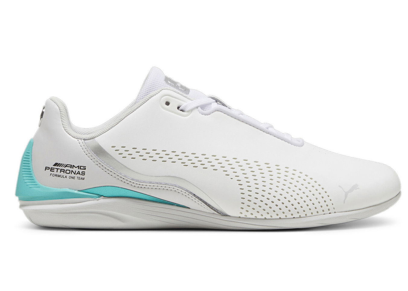 Кецове и обувки Puma Drift Cat Decima Mercedes AMG Petronas F1 White Sheen Green Бяло | 307196-08, 0