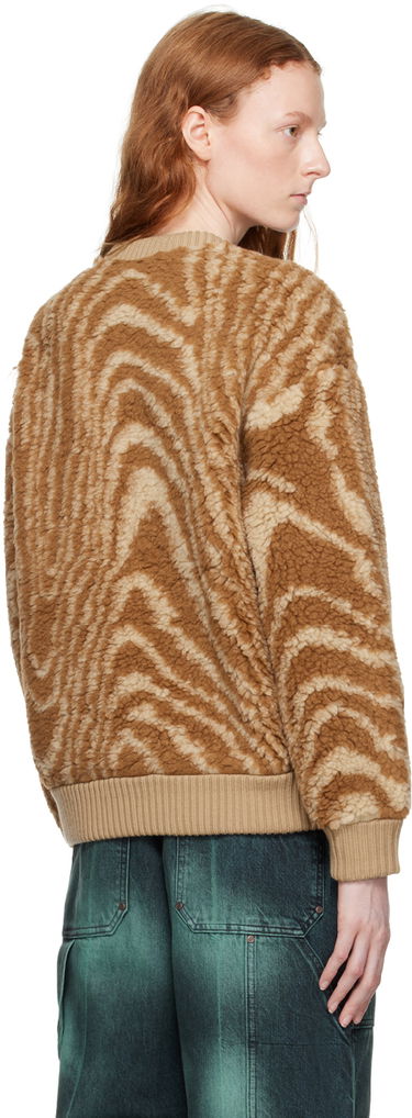Пуловер Stella McCartney Stripe Knit Sweater Кафяво | 6J02093SPX70, 2