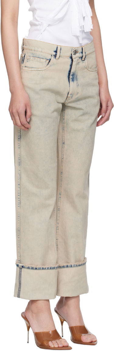 Дънки Coperni Coperni Boyfriend Jeans Бежово | COPP122F2035, 1