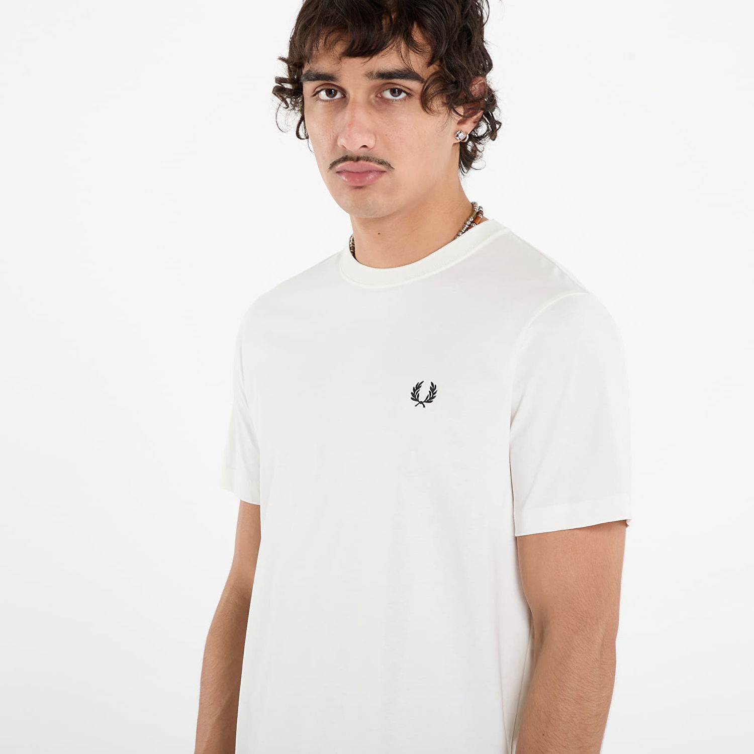 Тениска Fred Perry Fred Perry Crew Neck T-Shirt Бяло | M1600V 129, 1