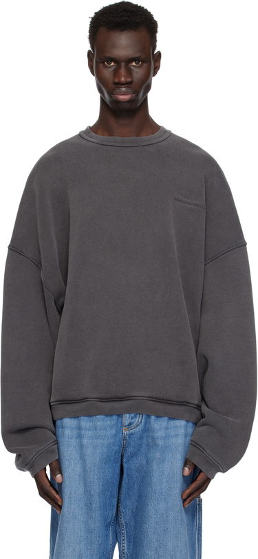 Пуловер Alexander Wang Alexander Wang Logo Crewneck Sweatshirt Сиво | 6CC1251083, 0