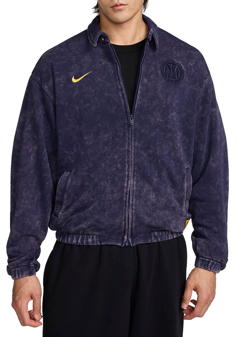 Яке бомбър Nike Club Harrington Jacket Синьо | fq3261-498