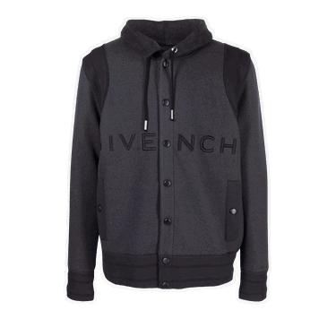 Яке Givenchy Hooded Embroidered Varsity Jacket Тъмно синьо | BM00R64YAD 410, 0
