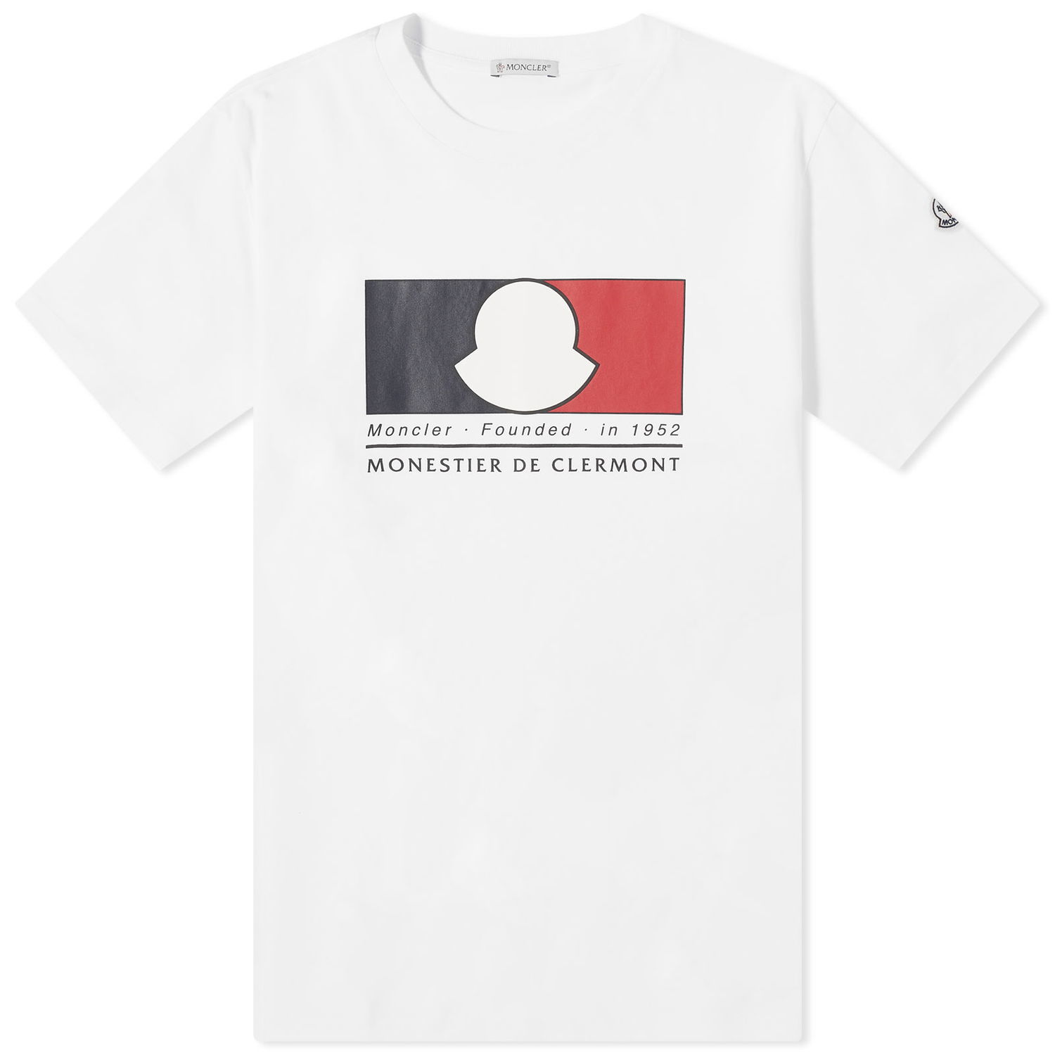 Тениска Moncler Box Logo T-Shirt White Бяло | 8C000-19-8390T-002, 0