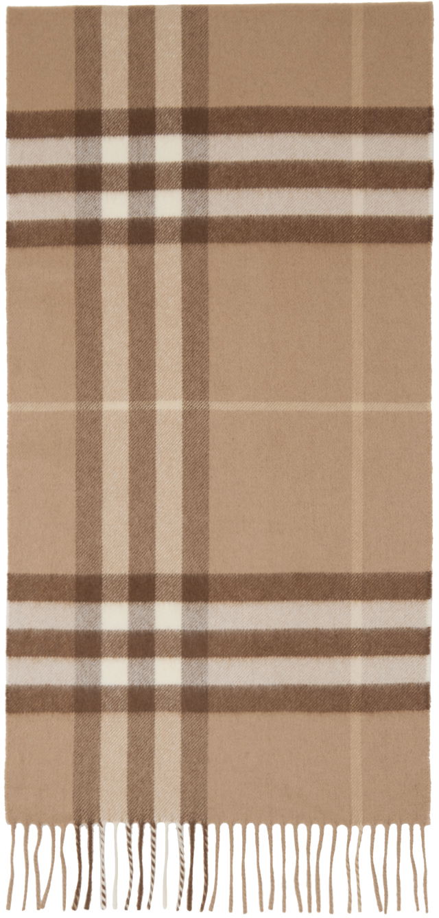Шал Burberry Classic Check Scarf Beige Бежово | 8016399, 0