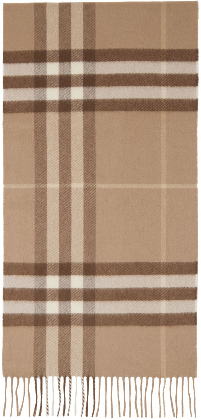 Шал Burberry Classic Check Scarf Beige Бежово | 8016399