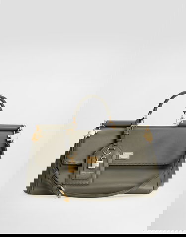 Дамска чанта Dolce & Gabbana Dolce & Gabbana My Sicily Leather Top-Handle Bag with Lock Charm Зелено | BB7782B732180560, 2