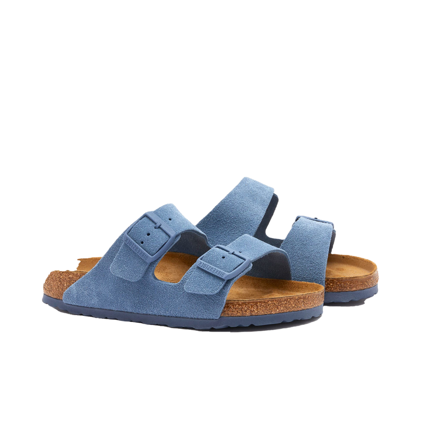 Кецове и обувки Birkenstock Arizona Elemental Blue Suede Синьо | 1026729