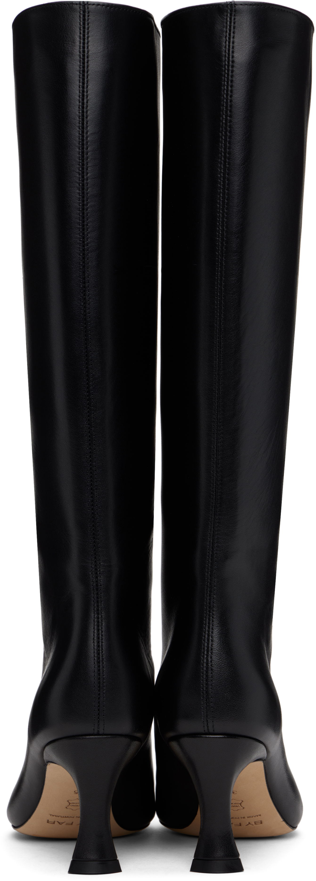 Кецове и обувки BY FAR Stevie 42 Tall Leather Boots Черно | 21PFSVIDBLSMC, 1