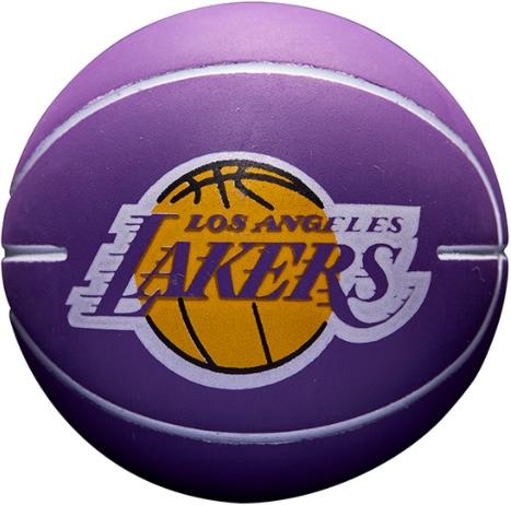 Спортна екипировка Wilson Tennis NBA Los Angeles Lakers Dribblers Mini Basketball Лилаво | wtb1100ll, 0