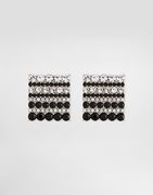 Dolce & Gabbana Crystal Striped Square Cufflinks