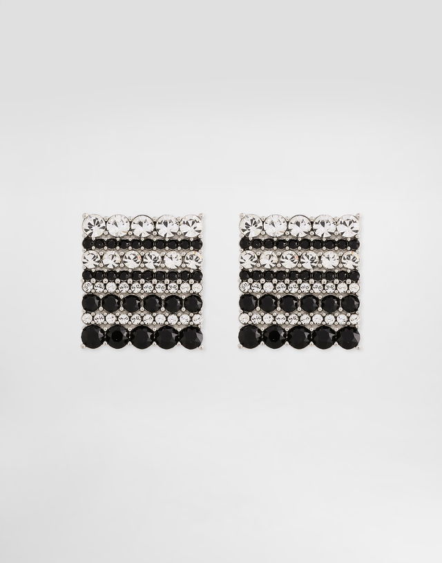 Dolce & Gabbana Crystal Striped Square Cufflinks