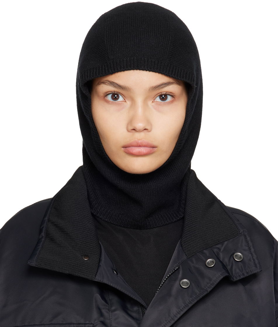 Шапка WOOYOUNGMI Wooyoungmi Knit Balaclava Черно | W223KN51, 0