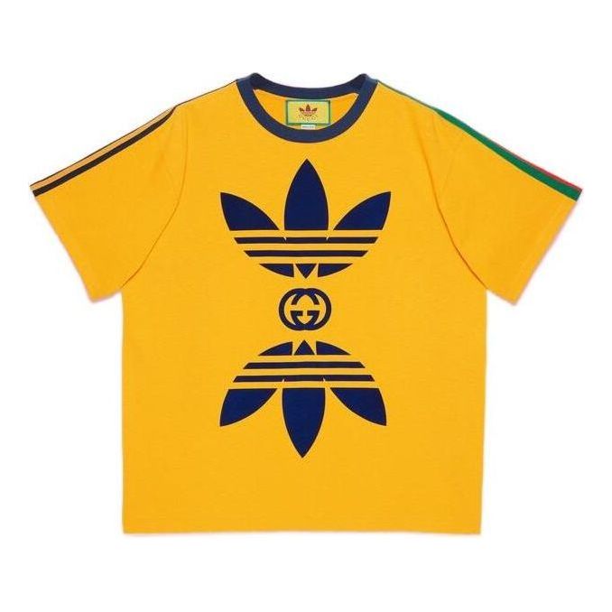 Тениска Gucci Cotton Jersey T-Shirt Жълто | 691636-XJEKR-7219