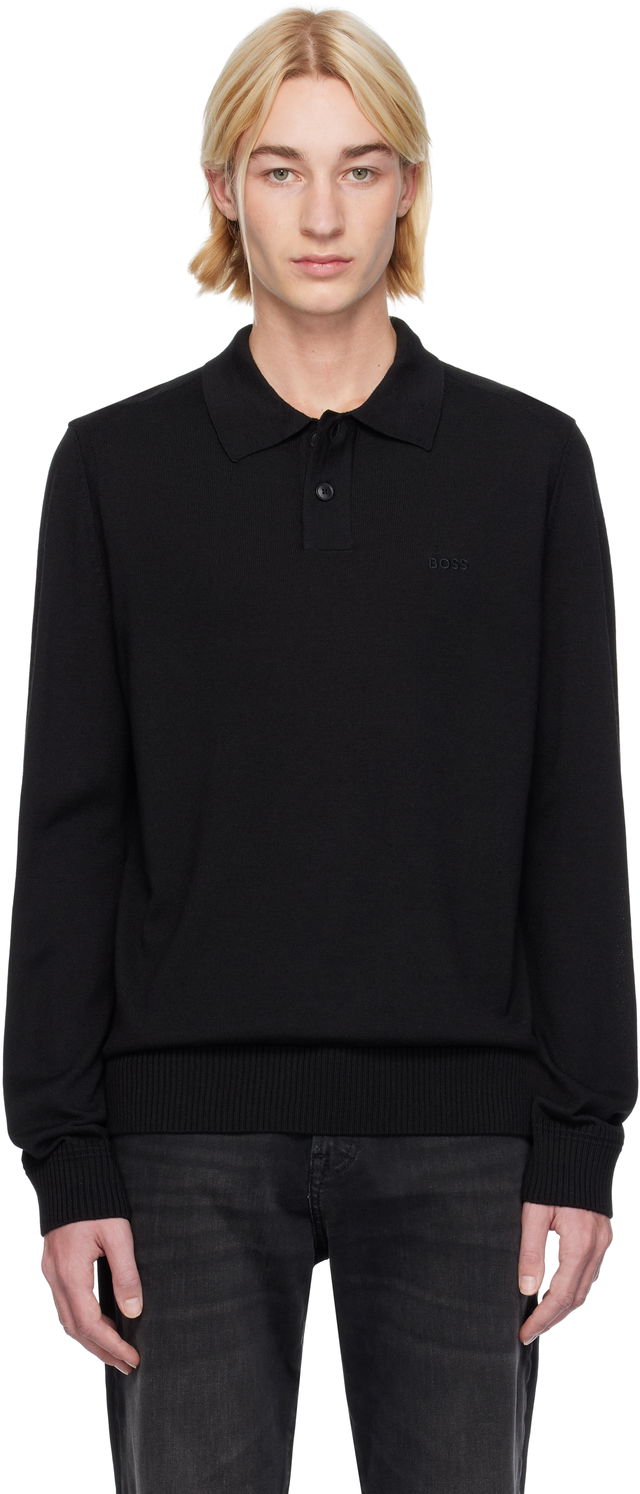 Two-Button Knit Polo