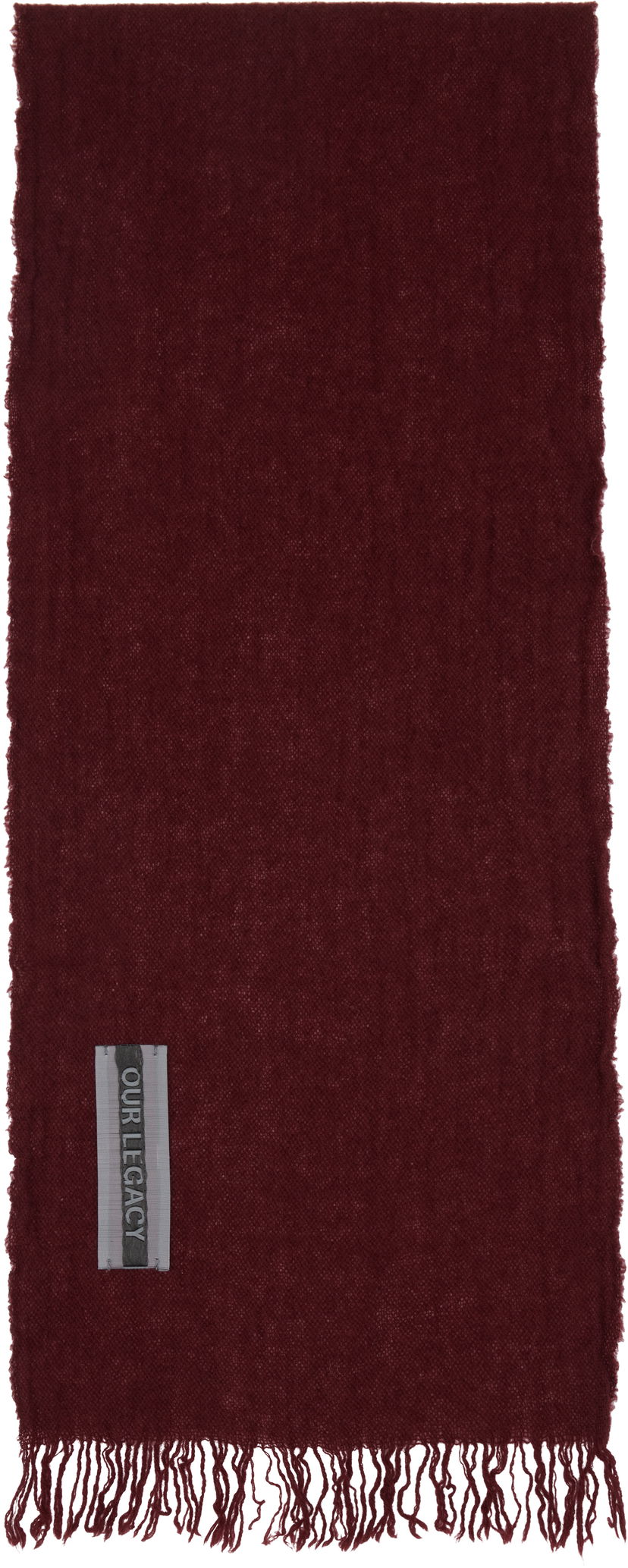 Шал OUR LEGACY Our Legacy Cottage Scarf Бургунди | A4258CCM
