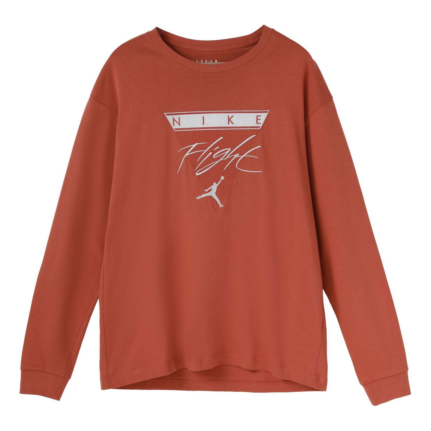 Пуловер Jordan Air Jordan Flight Label Casual Long Sleeve T-Shirt Оранжево
 | CZ1216-255, 0