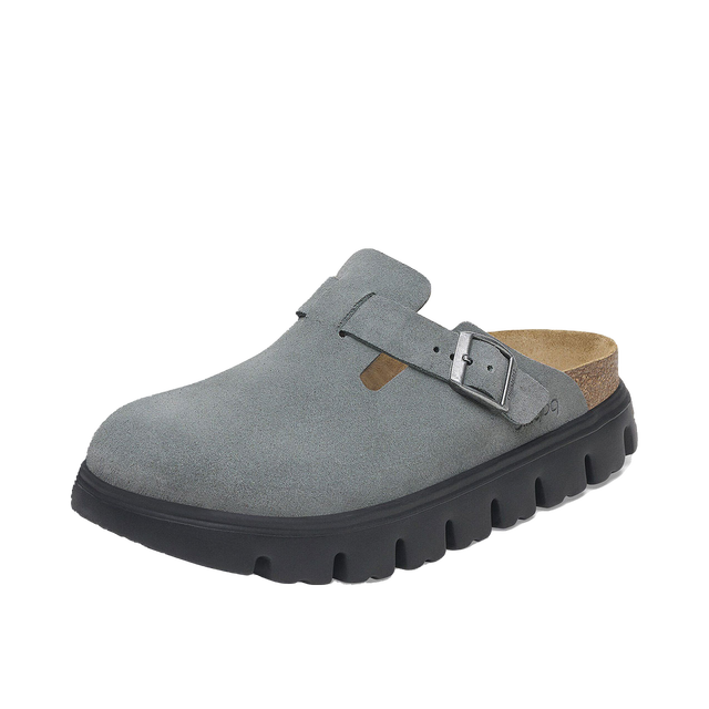 Boston Chunky Suede Leather Narrow Fit Clog