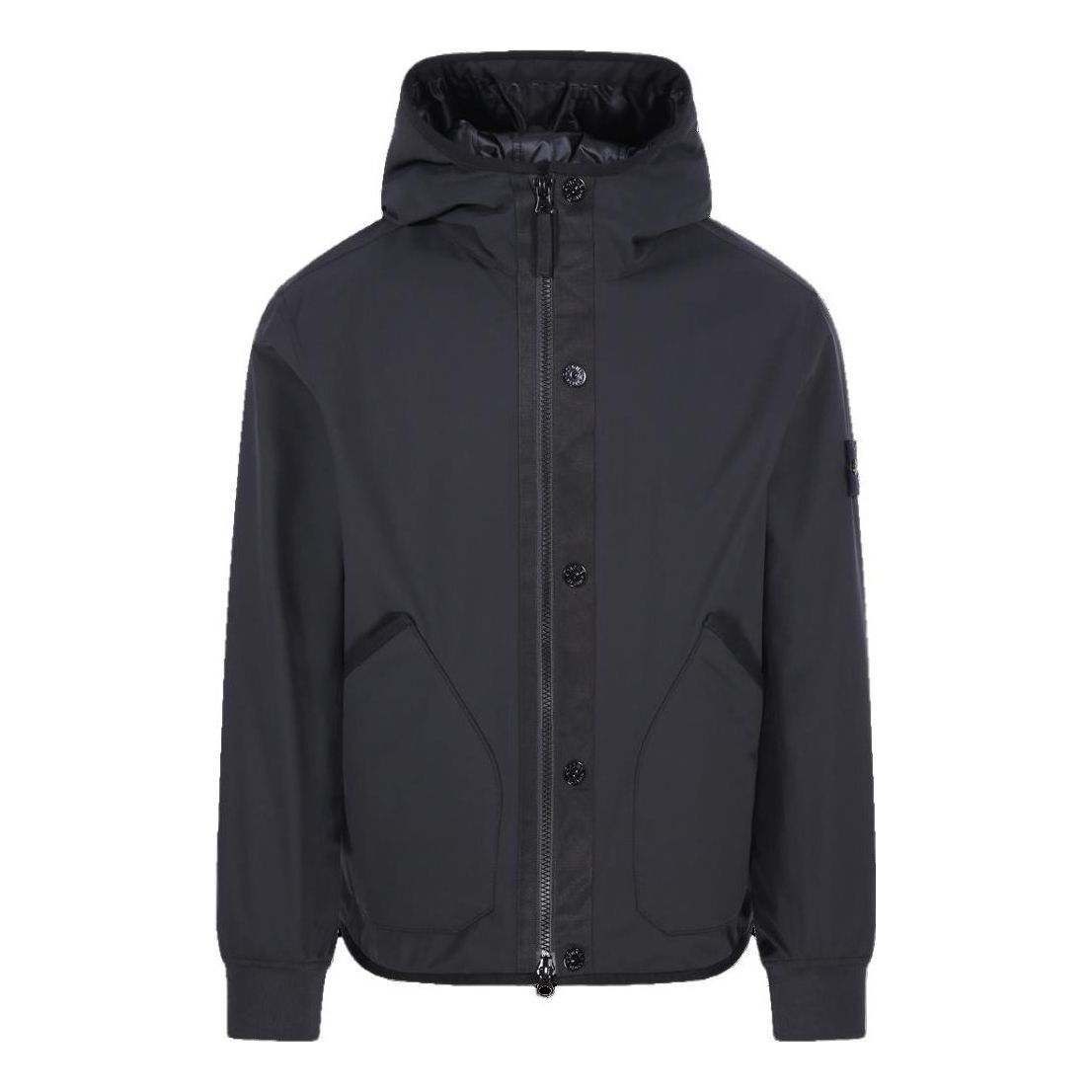 Ветровка Stone Island Shell R Hooded Jacket Черно | 791541027-V0029, 0
