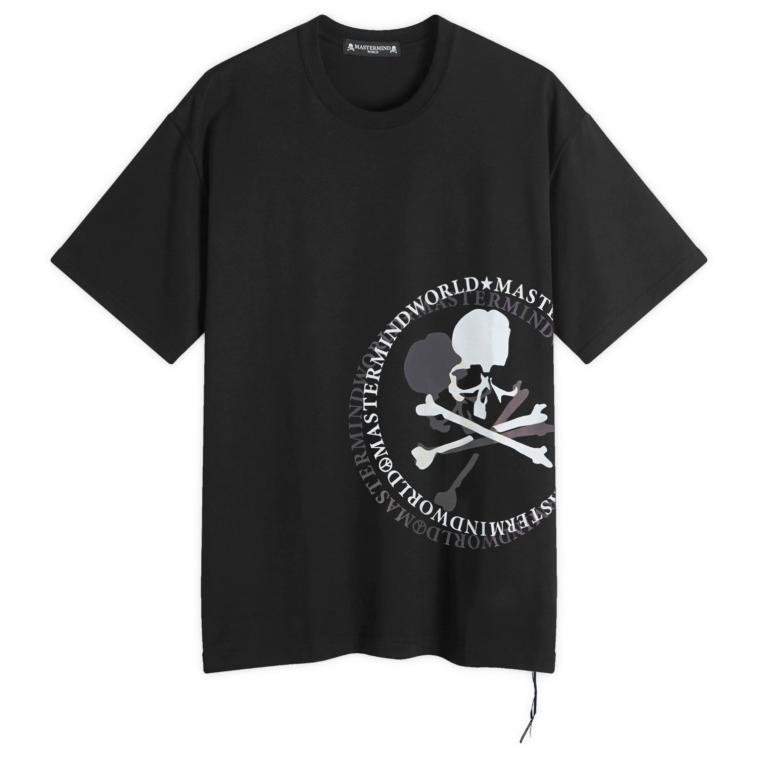 Тениска Mastermind WORLD Aurola Logo T-Shirt Black Черно | MW24S13-TS053-010-BLK, 0
