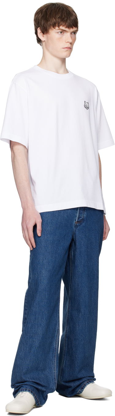 Тениска MAISON KITSUNÉ Maison Kitsuné Fox Head Patch Comfort T-Shirt Бяло | PM00109KJ0119, 3