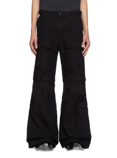 Карго панталони Balenciaga Flared Cargo Pants Черно | 768810-TKP27-1000