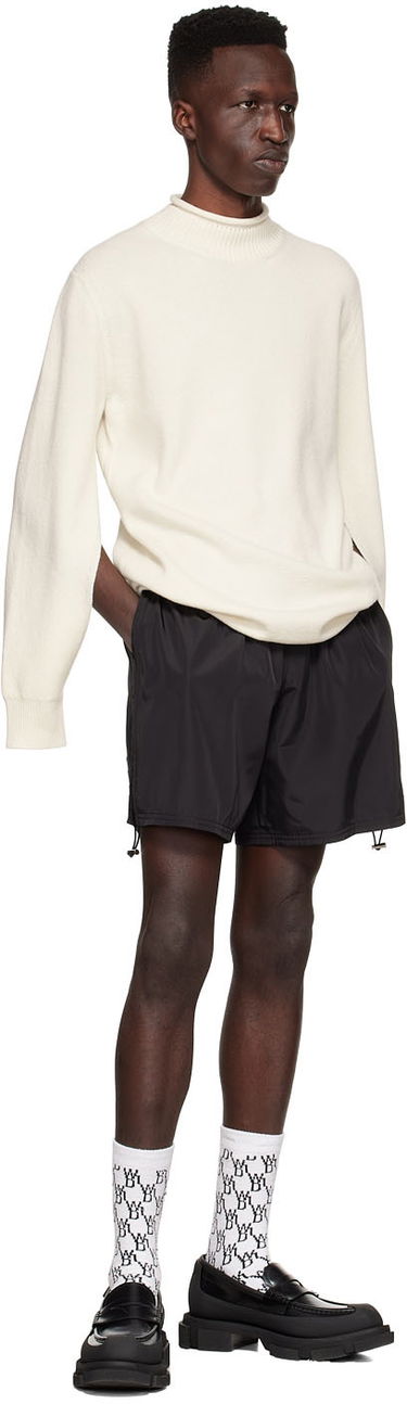 Пуловер We11done Cashmere Mock Neck Sweater Бяло | WD-KT1-22-653-U-IV, 3