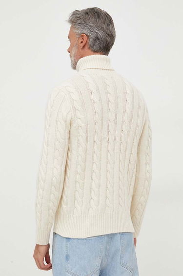 Пуловер Polo by Ralph Lauren Cable-Knit Turtleneck Sweater Бяло | 710917035, 2