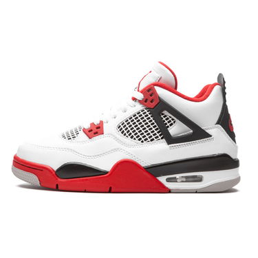 Кецове и обувки Jordan Air Jordan 4 Retro OG GS "Fire Red" 2020 Бяло | 408452-160, 0