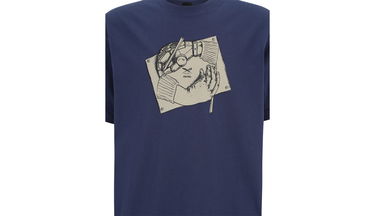 Тениска Irie Daily Hand Drawn T-Shirt Синьо | 115D395-318, 3