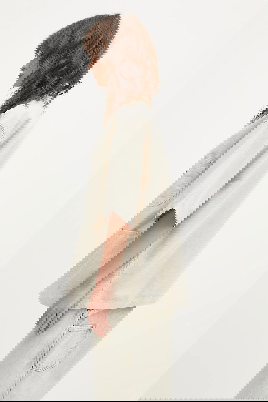 Риза Carhartt WIP Michigan Short-Sleeve Linen Blend Regular Fit Classic Collar Shirt Бежово | I035573.502, 1