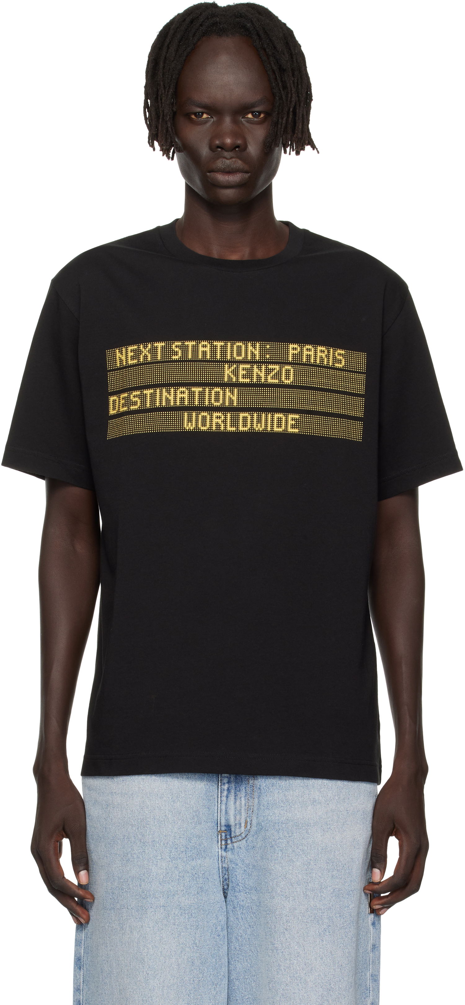Тениска KENZO Kenzo Paris 'KENZO City' T-Shirt Черно | FF65TS2574SG, 0