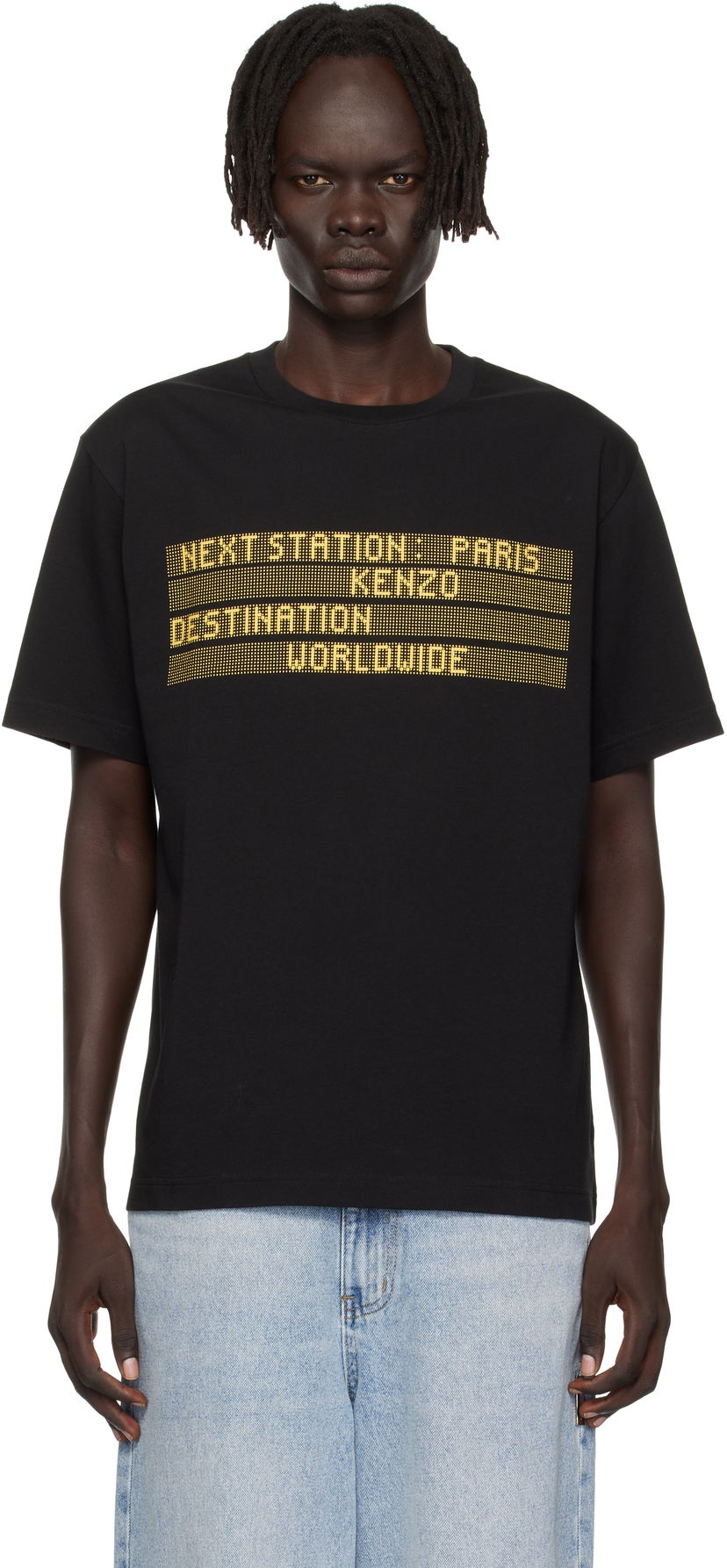Тениска KENZO Kenzo Paris 'KENZO City' T-Shirt Черно | FF65TS2574SG