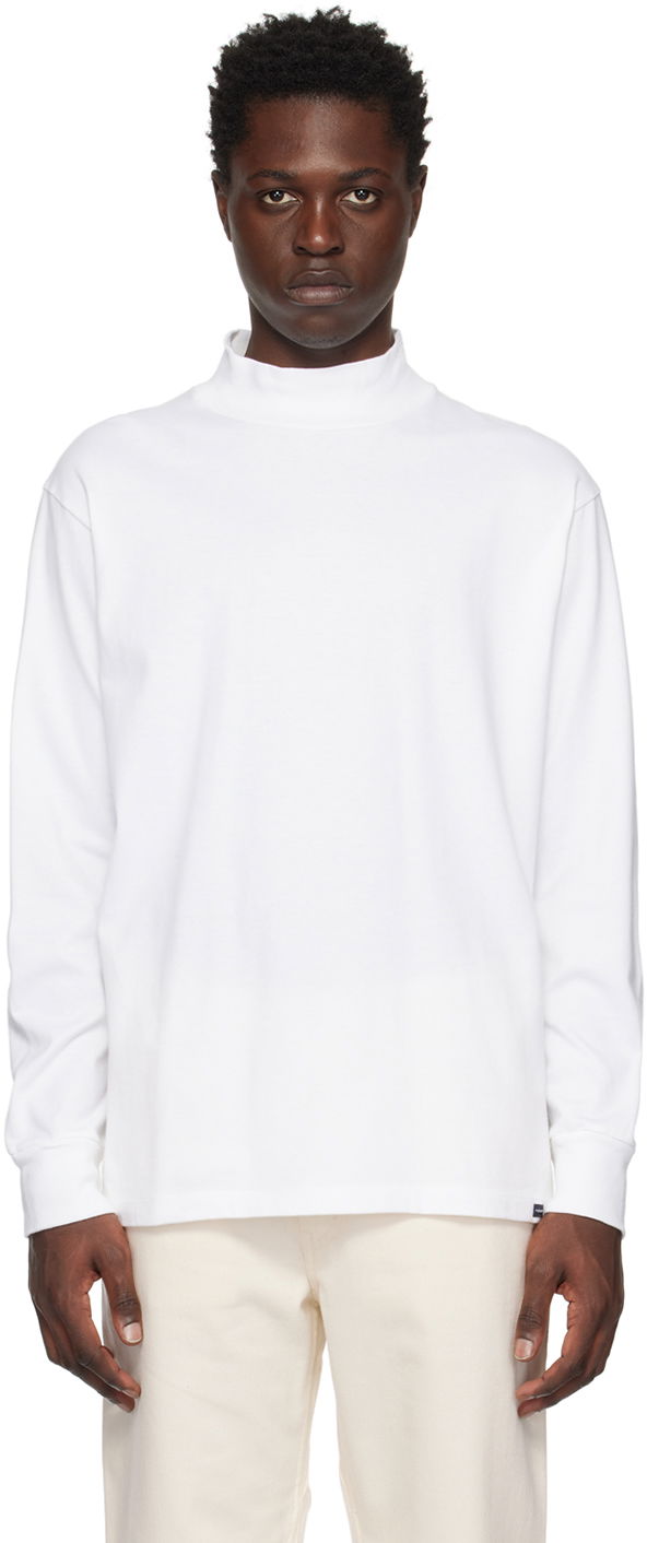 Тениска NANAMICA Long Sleeve Turtleneck Бяло | SUHS309U, 0