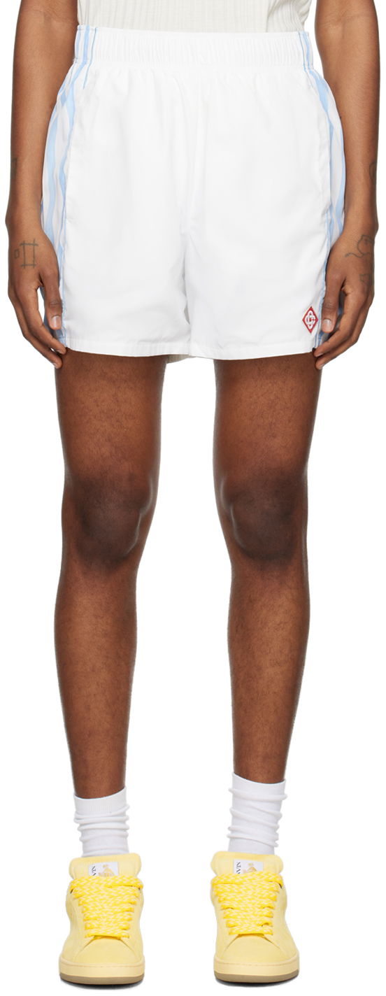 Къси панталони Casablanca Printed Shorts Бяло | MPS24-TR-029-01