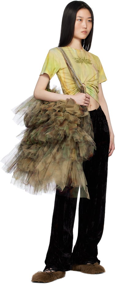 Голяма пазарска чанта Collina Strada Collina Strada Mist Tulle Tote Bag Кафяво | XX9020, 3