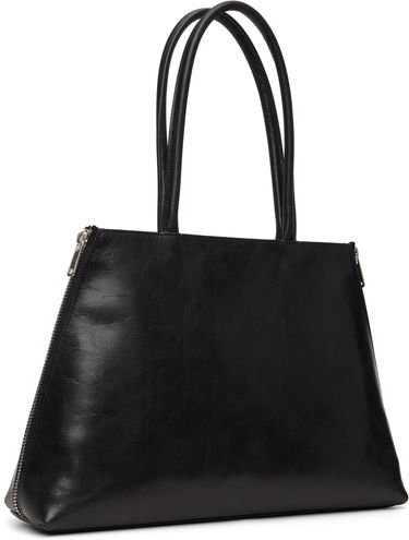 Дамска чанта Coperni Top Handle Data Bag with Metallic Clasp Черно | COPBA121F6064, 2