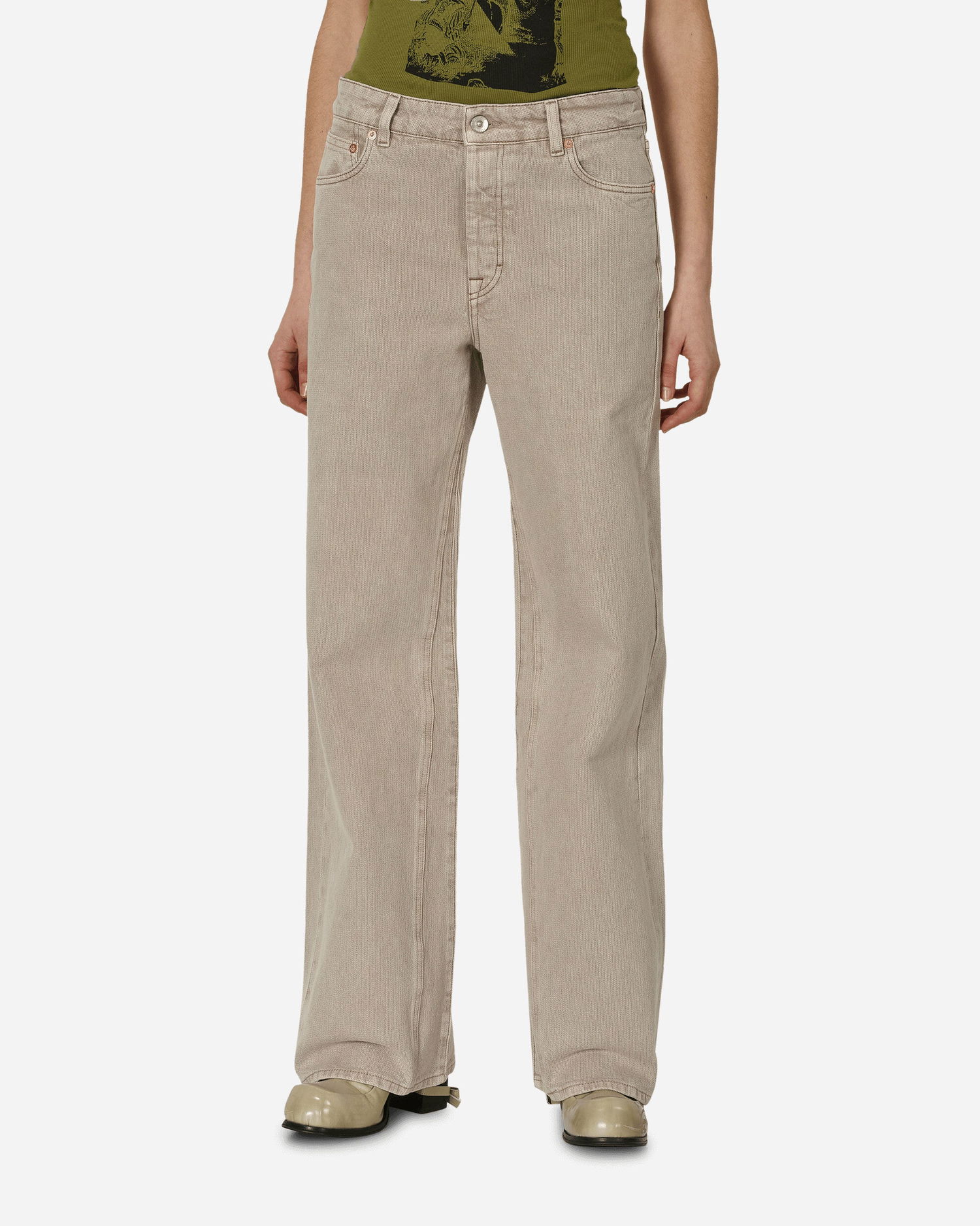 Дънки OUR LEGACY Treble Cut Jeans Pink Cast Бежово | W2245RP 001, 0