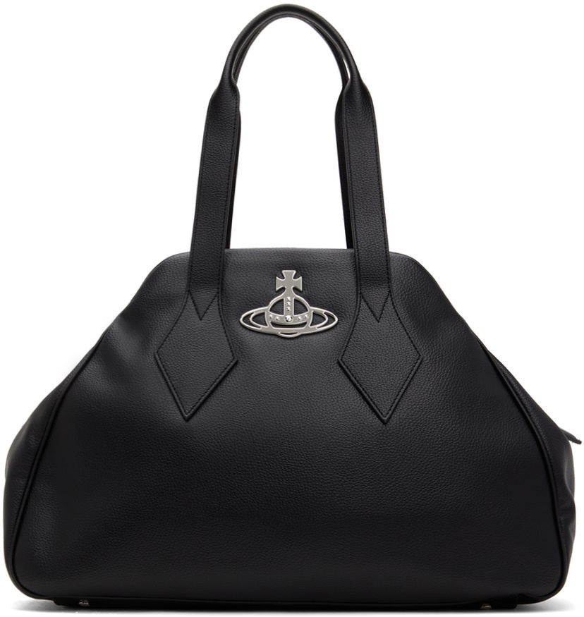 Дамска чанта Vivienne Westwood Black Large Yasmine Handbag Tote Черно | 47010006W-S000D-