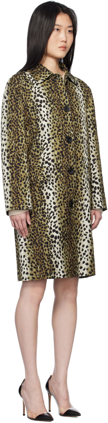 Палта Blumarine Blumarine Printed Jacquard Coat Кафяво | P522S093A, 1
