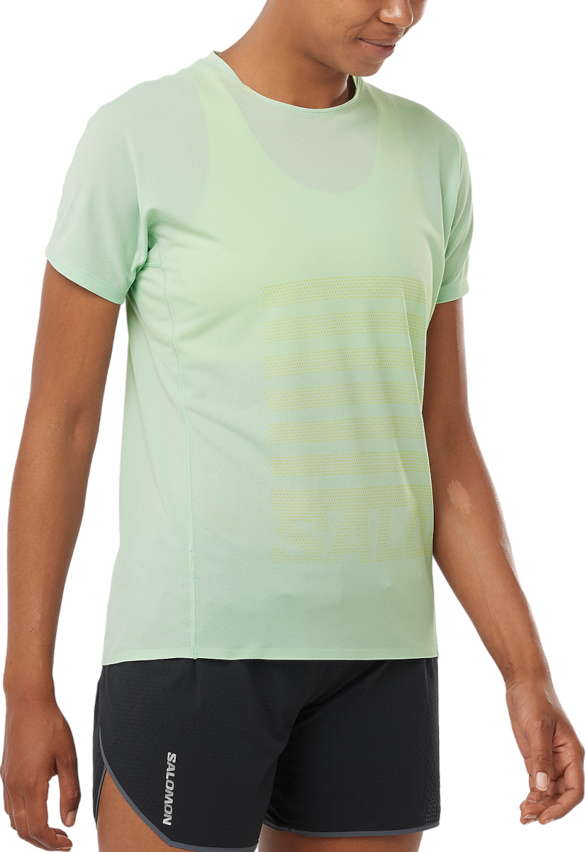 Тениска Salomon SENSE AERO SS TEE GFX W Бяло | lc2243300, 0