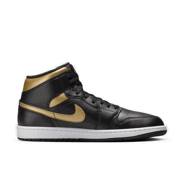 Кецове и обувки Jordan Air Jordan 1 Mid Black Metallic Gold Черно | DQ8426-071, 4