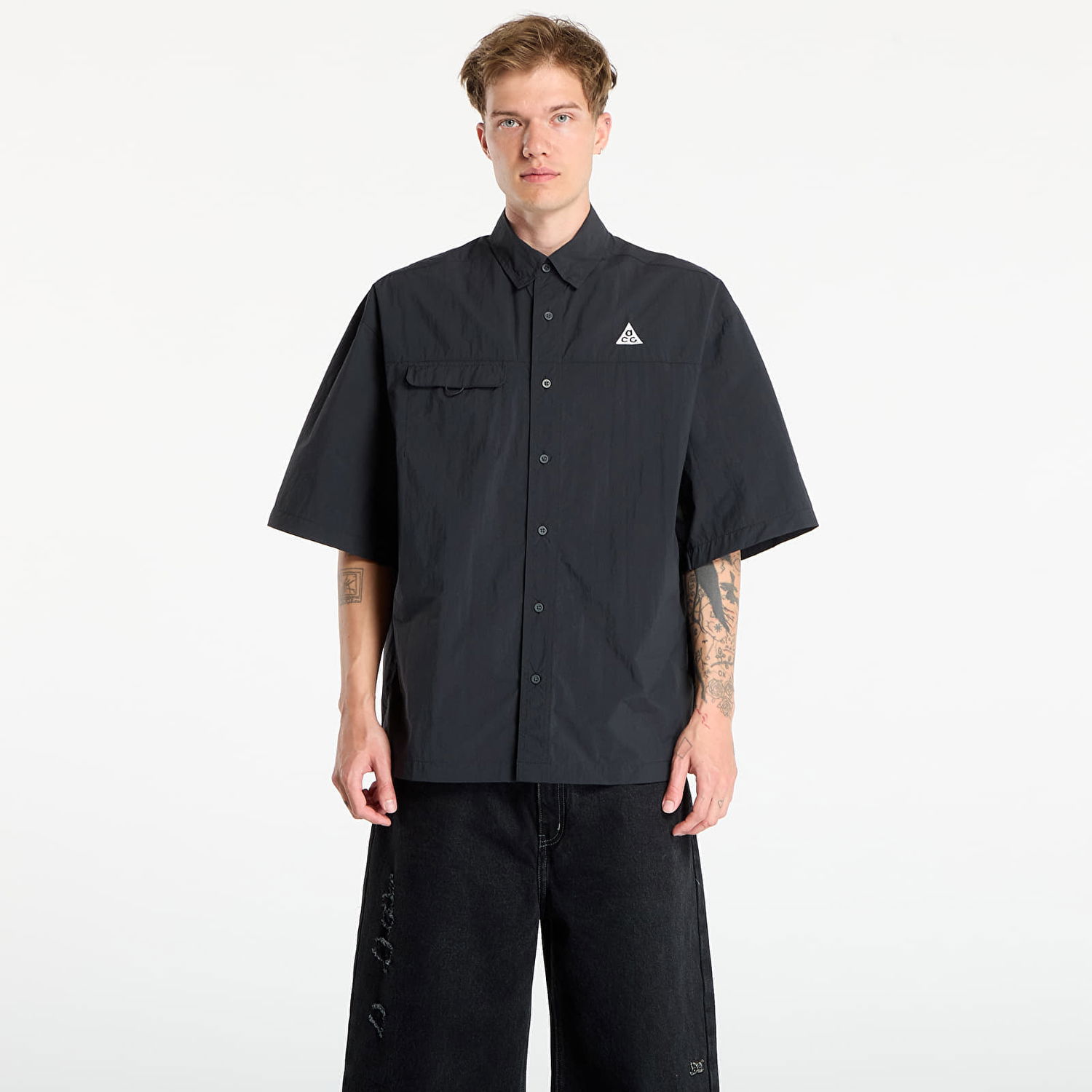 Риза Nike ACG ACG "Orb Weaver" UV Repel Short-Sleeve Shirt Черно | HJ2883-010, 0