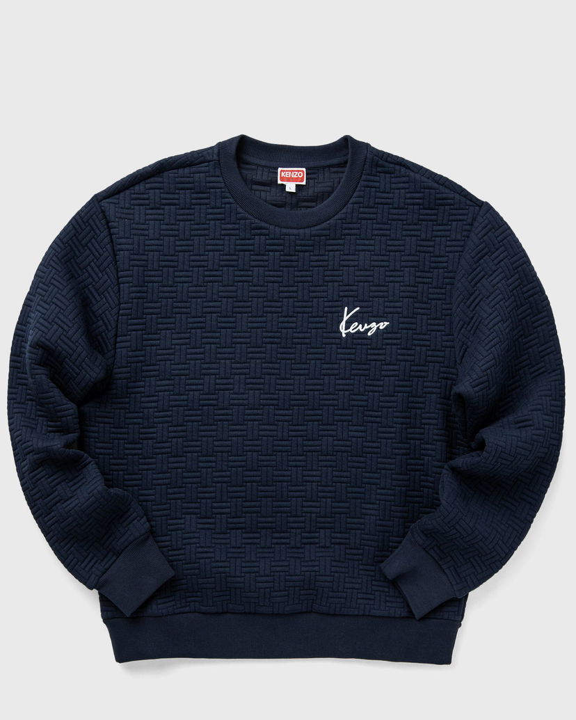 Суитчър KENZO WEAVE CLASSIC SWEATSHIRT Тъмно синьо | FE65SW2154MU.79