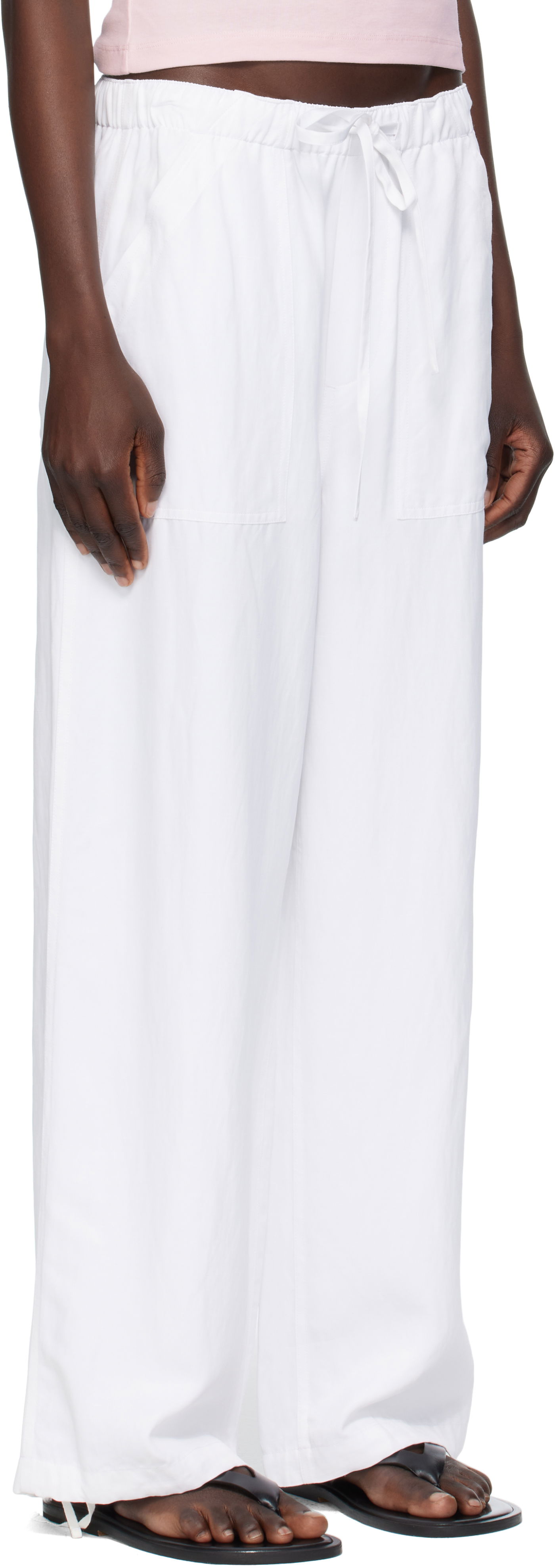 Панталони rag & bone rag & bone Adina Beach Trousers Бяло | WAW25P70082908, 1