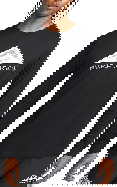 Тениска Nike Dri-FIT Trail Running Long Sleeve T-Shirt Черно | dv9381-010, 0